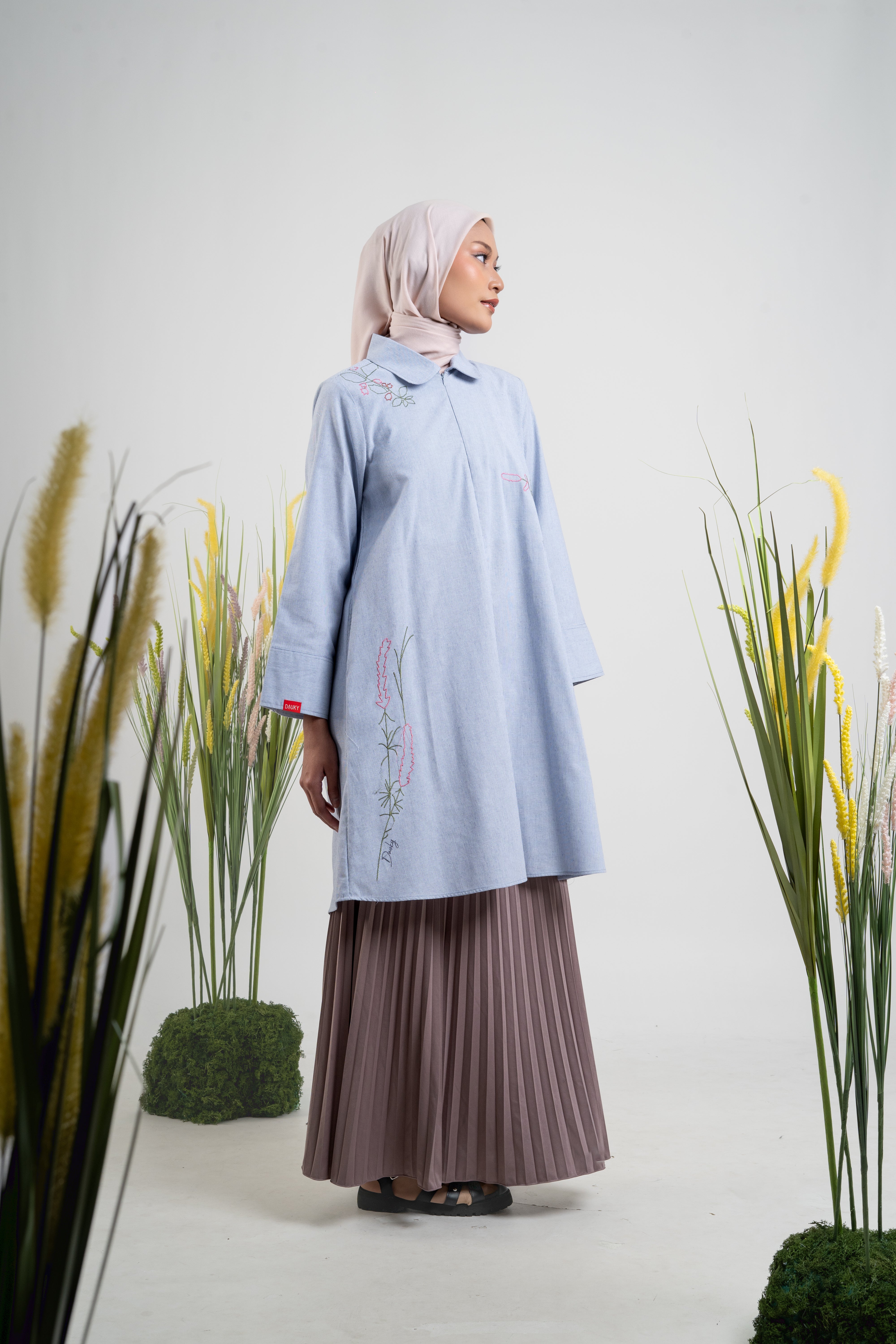 L Tunic Wild Flower - Navy