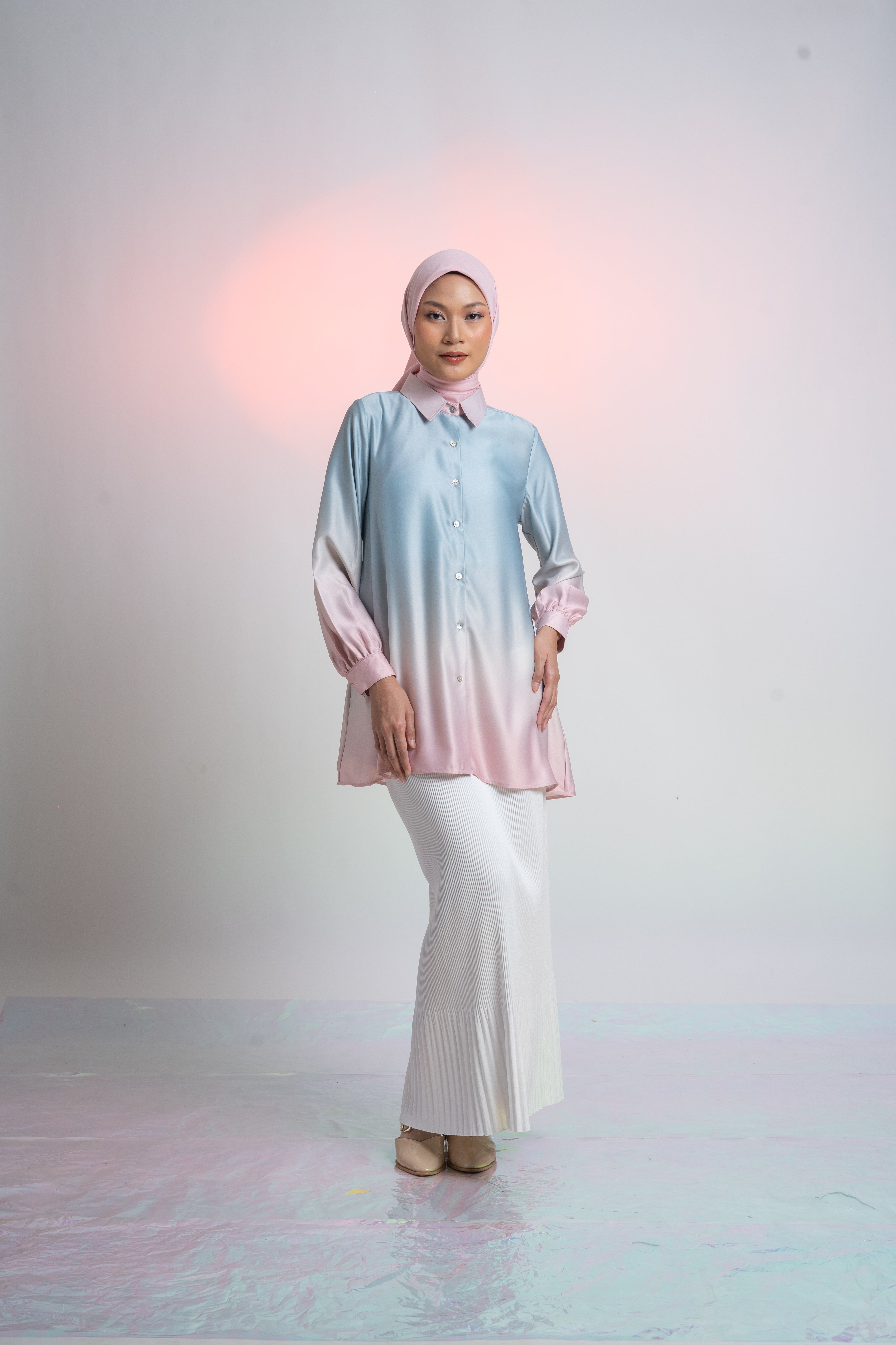 M Tunic Basic Ombre - Blue