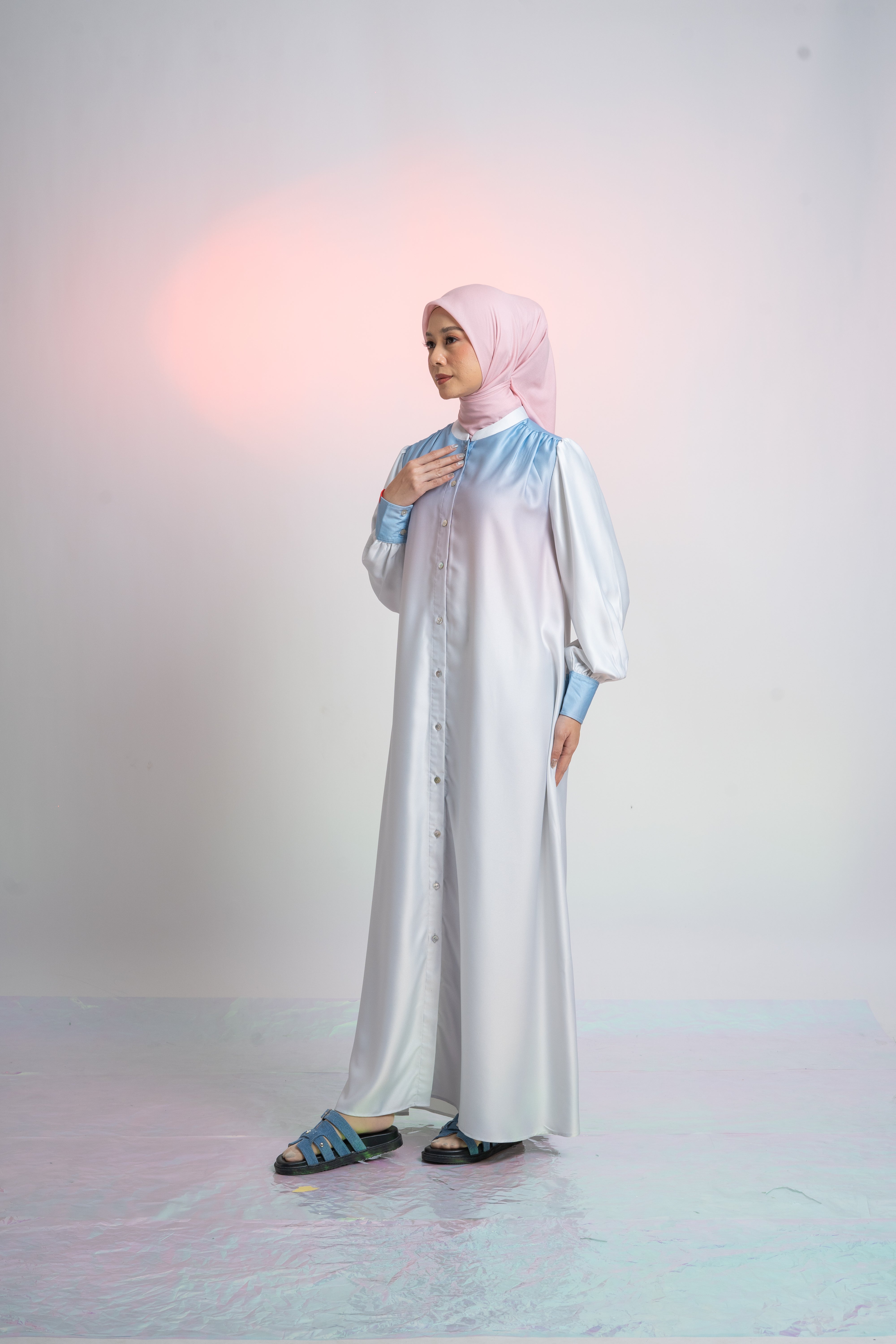 L Dress Ombre - Silver Grey