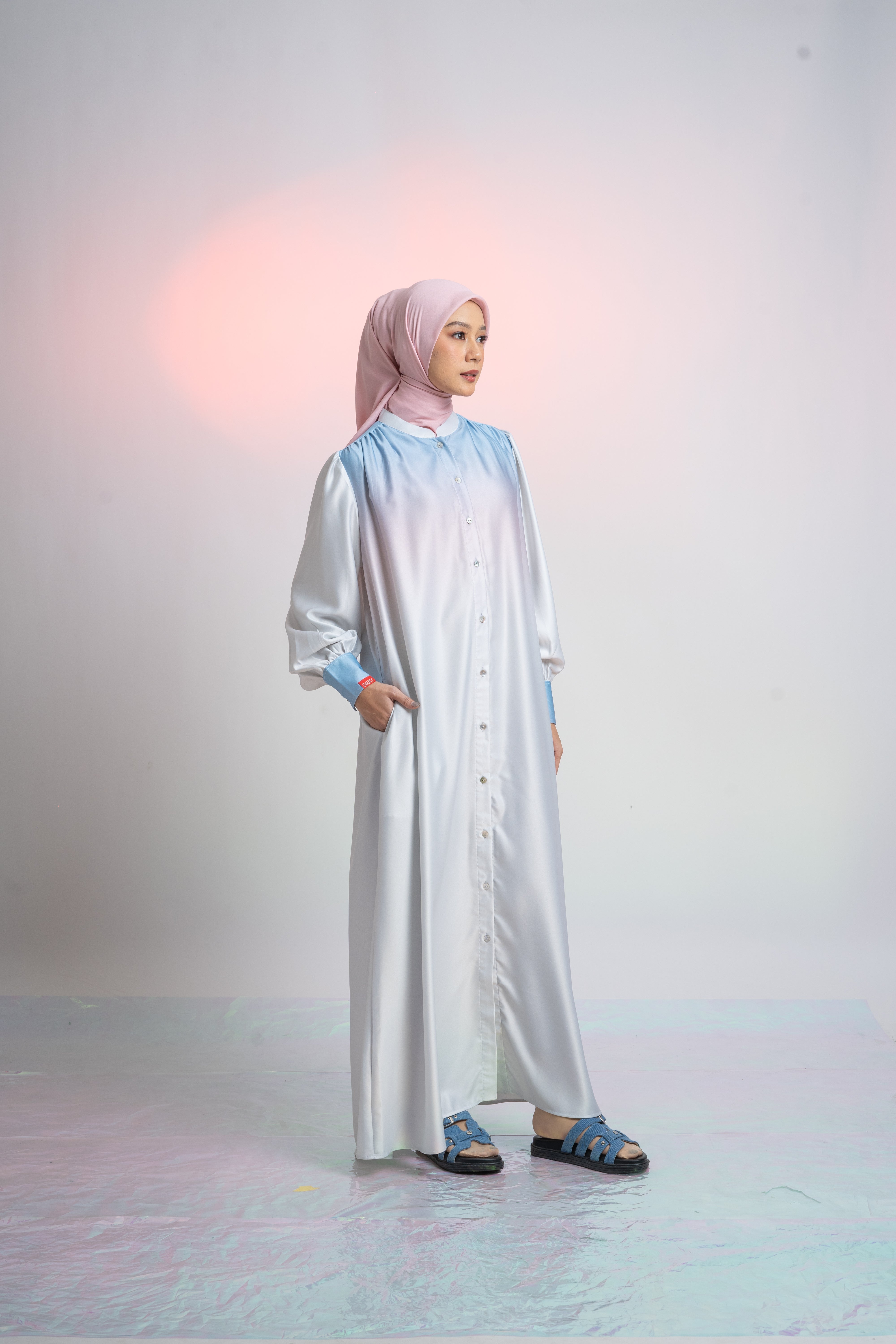 L Dress Ombre - Silver Grey