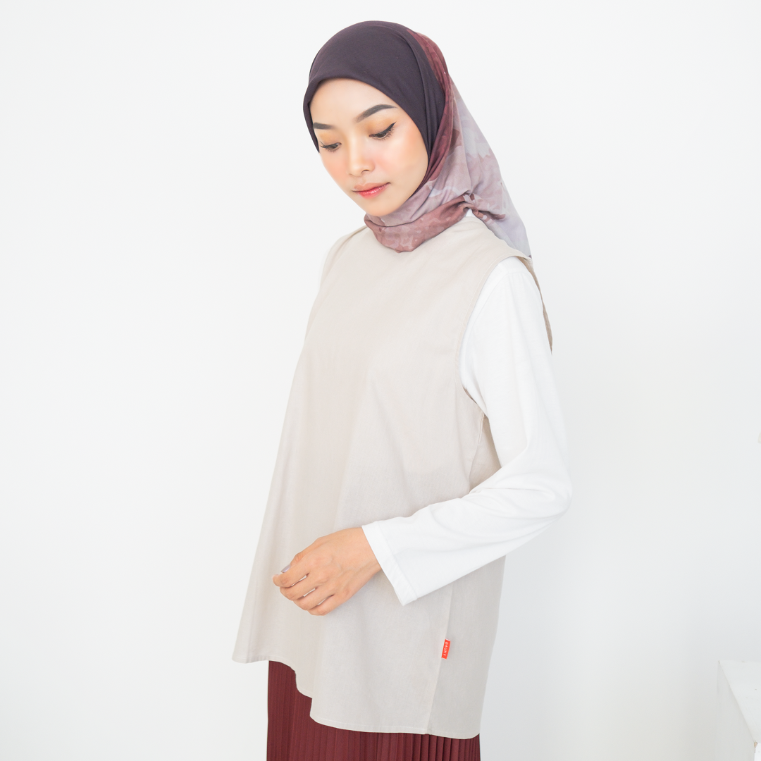 Inner Top Sleeveless Katun - Khaky