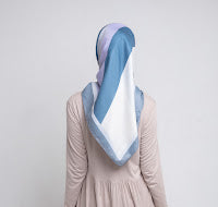 Dauky Hijab Segiempt kerudung Abstract Shape Scarf - Hijau