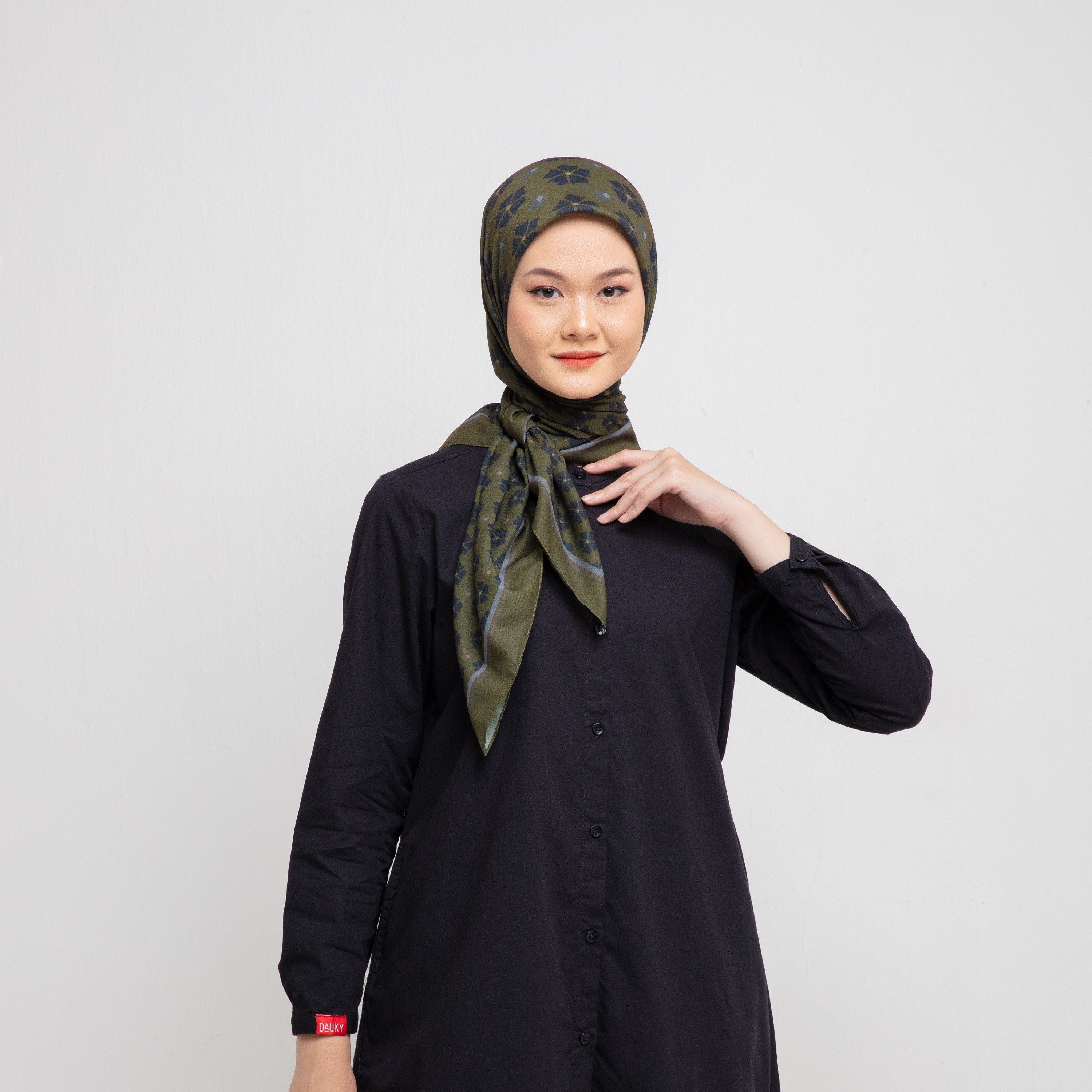 Dauky Hijab Segiempat Alamanda Scarf - Lime