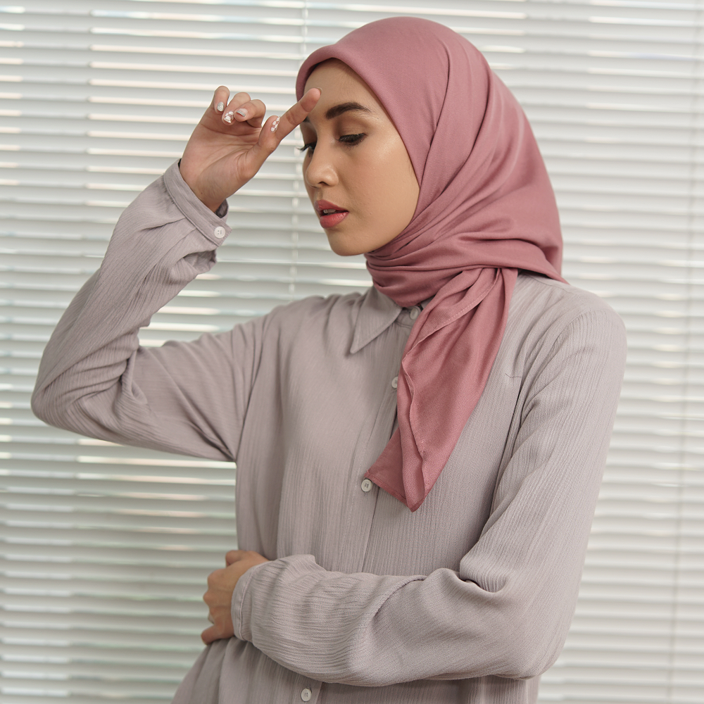 Dauky Hijab Segi Empat Voal Texture