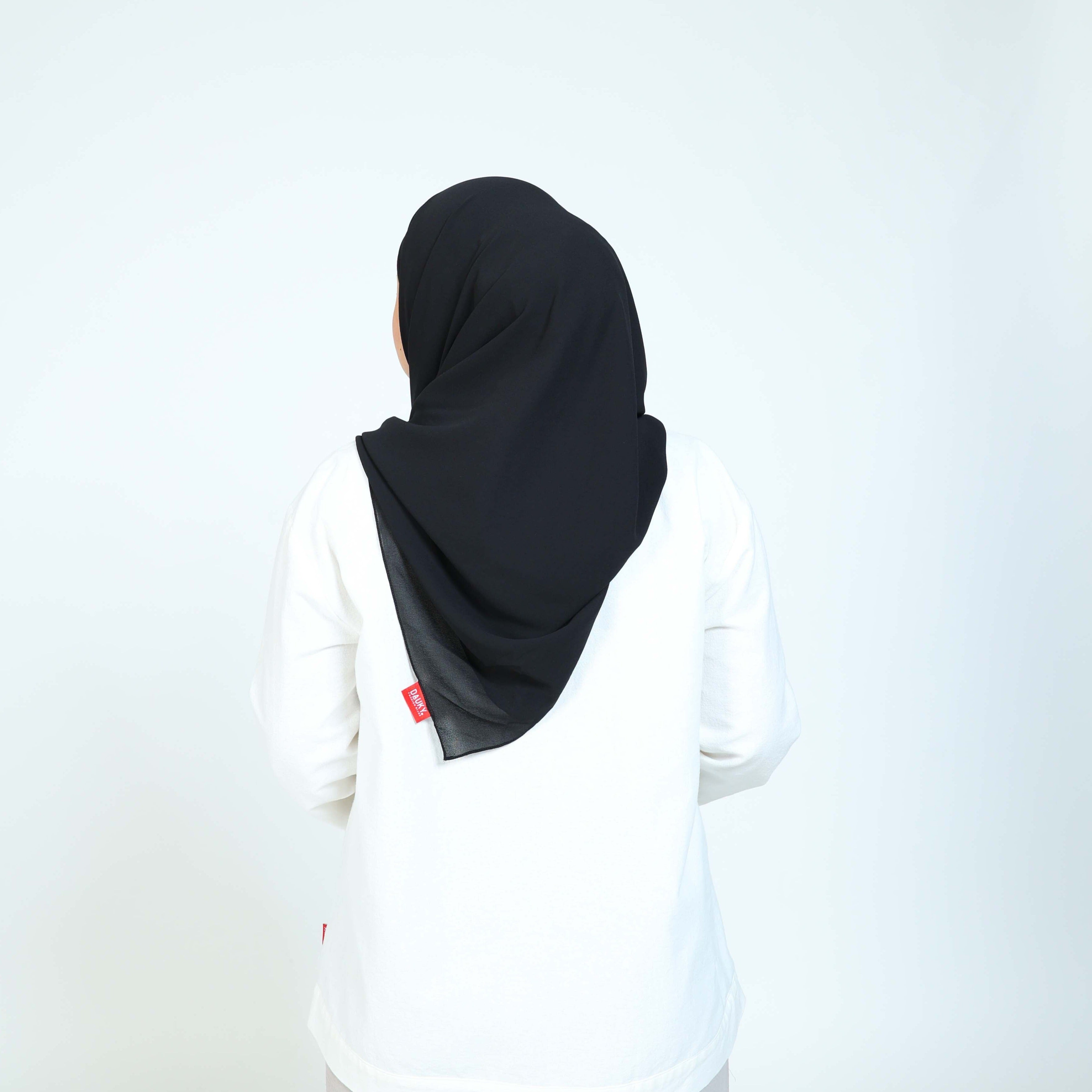 Dauky Hijab Instant Inner Square - Hitam