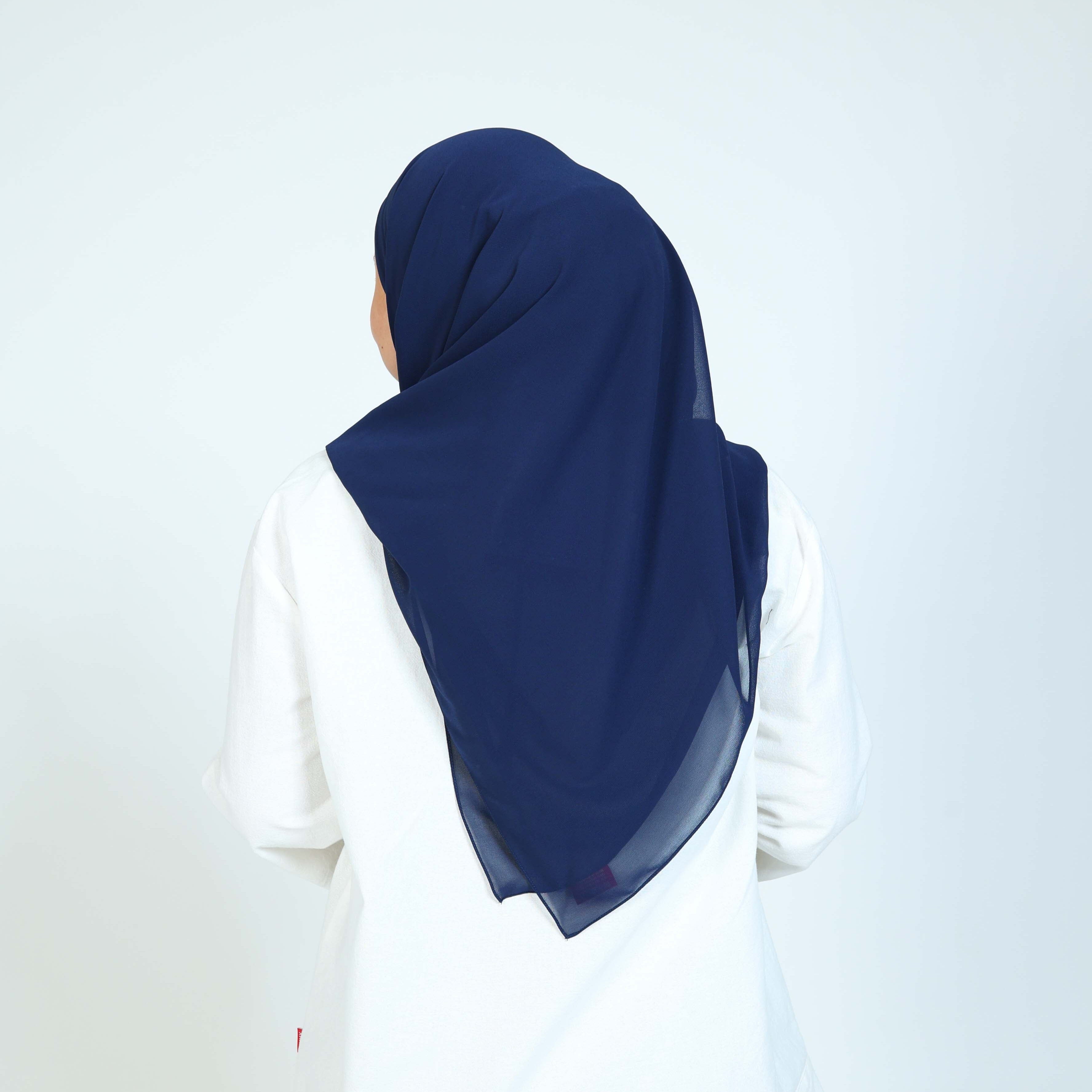 Dauky Hijab Instant Inner Square - Navy