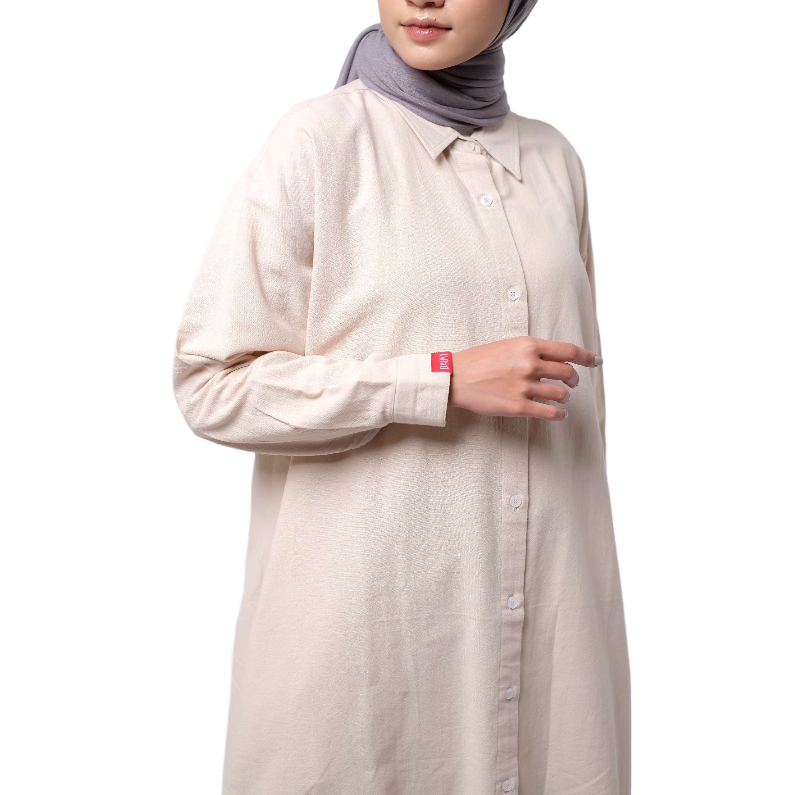 L Tunic Linen - Bone