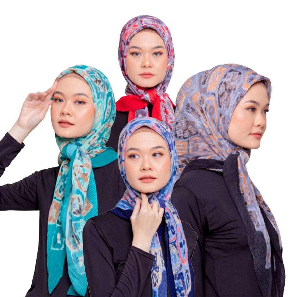 Dauky - Hijab Segiempat Plisket Olinda Linati